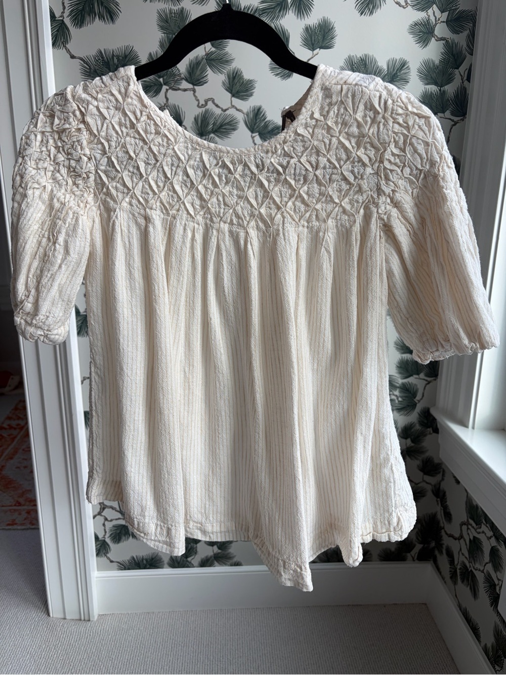 Anthropologie Flowy Linen Top